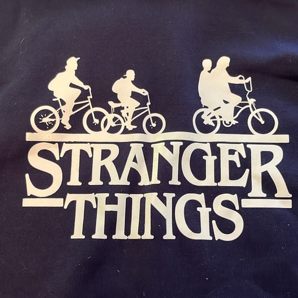 STRANGER THINGS NAVY HOODIE - Picture 2 of 4